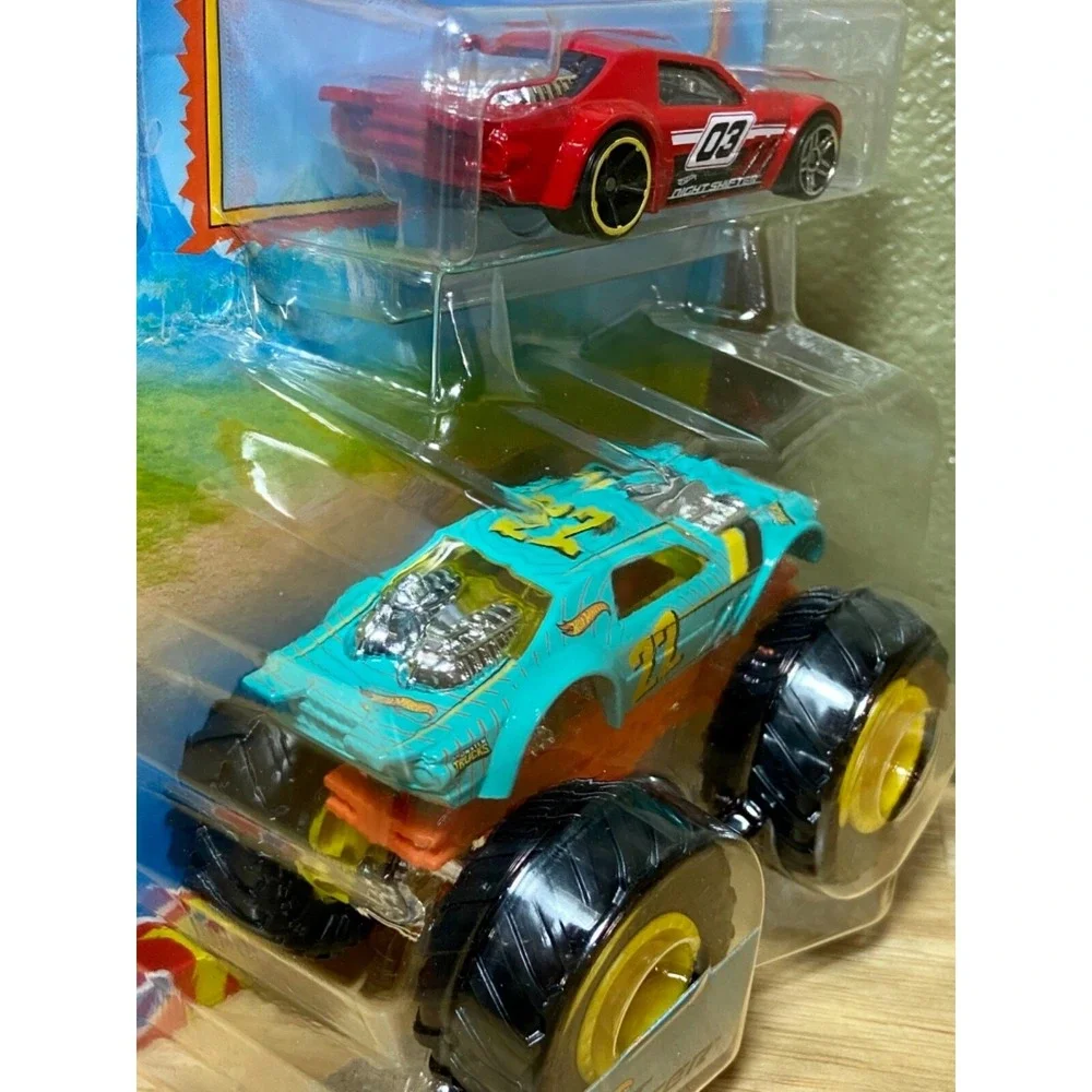 Hot Wheels Night Shifter Monster Trucks + Smashed HW 1:64 Die-cast Car NIP 2022